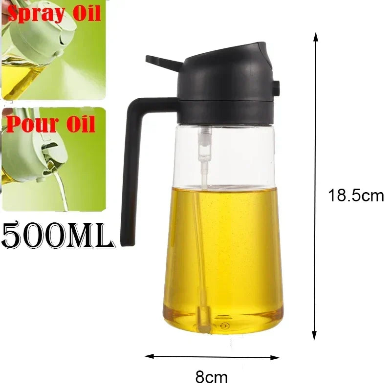 Plastic Spray Oil Sprayer Bottle Spray Oil Dispenser Oil Jar Cruet BBQ Kitchen Baking Roasting Picnic Kitchen Tool