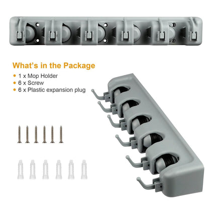 Mop Holder Wall Mount Organizer
